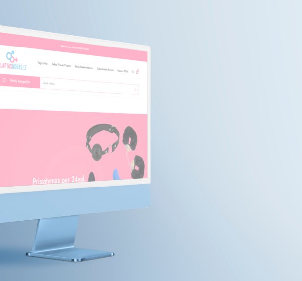 Computer desktop screen mockup psd blue digital device minimal style